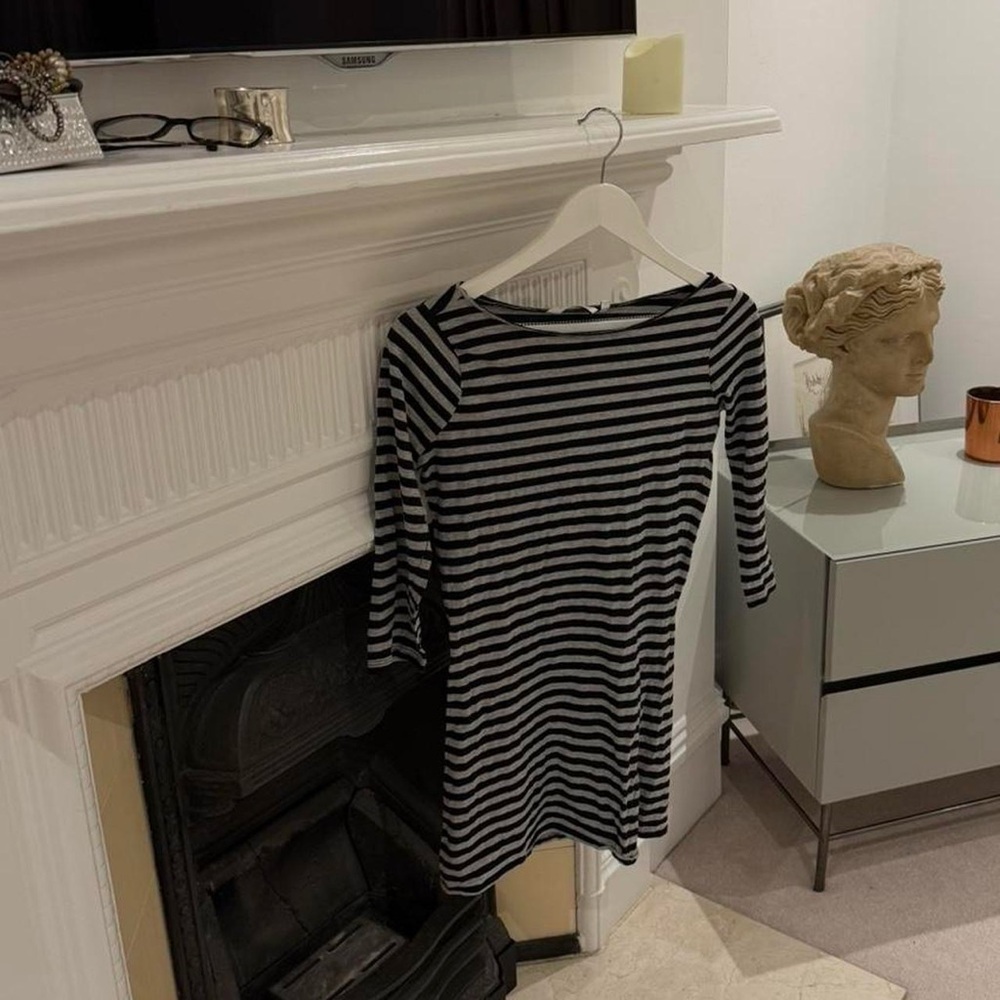 Women’s new look striped top y2k vintage long off shoulder top with 3/4 sleeves